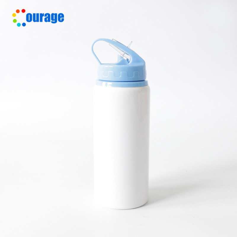 Transferencia de calor en blanco deportes hervidor escalada sublimación capa aluminio en blanco olla DIY imprimible logo fábrica al por mayor