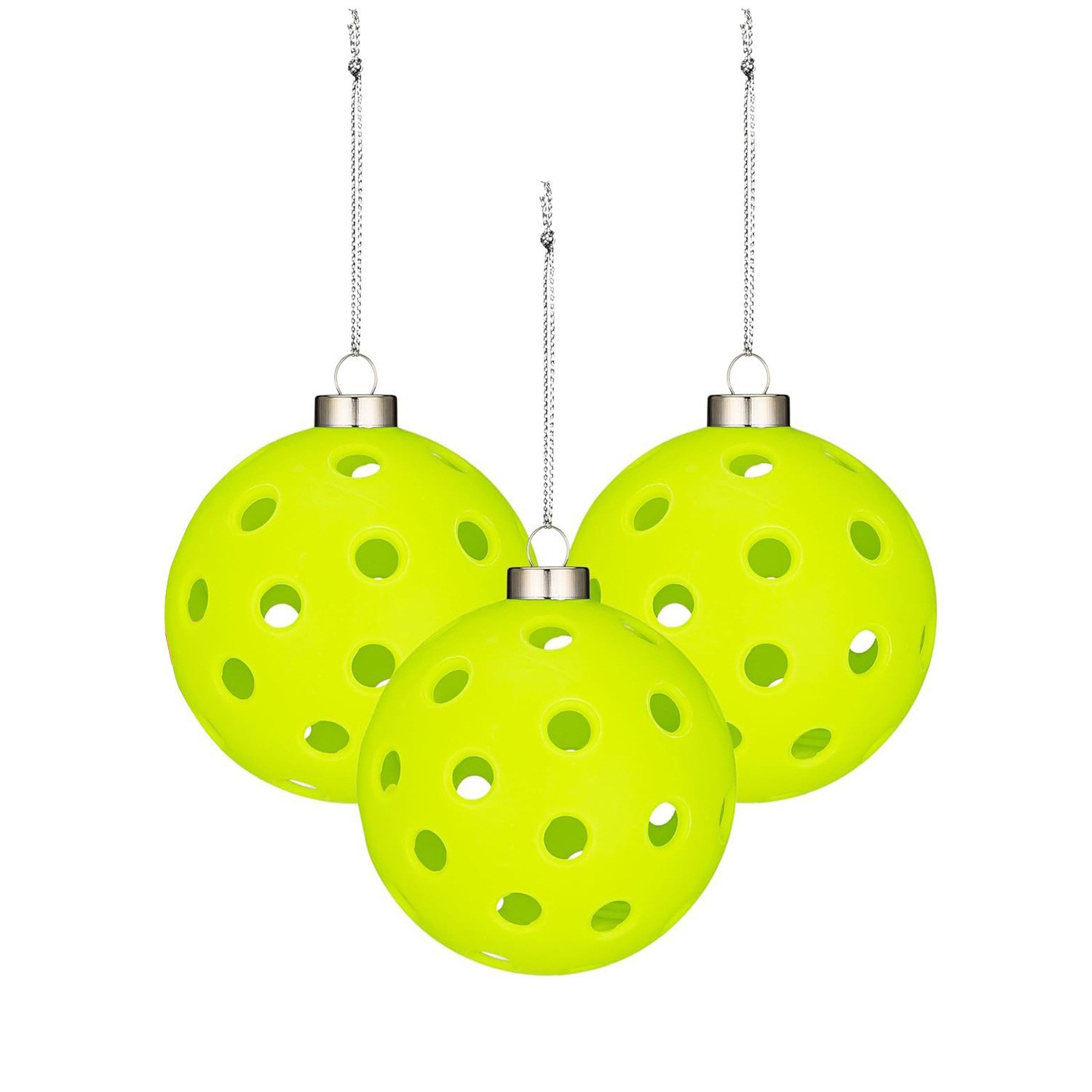 Pickleball Decoration Pe Material Christmas Tree Key Chain Funny Gift Keychain Hanging Decoration Christmas Ball Colorful Ornament