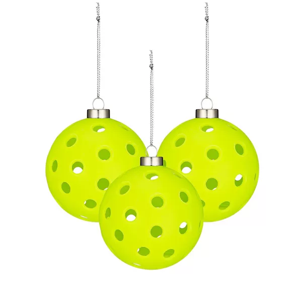 Pickleball Decoration Pe Material Christmas Tree Key Chain Funny Gift Keychain Hanging Decoration Christmas Ball Colorful Ornament