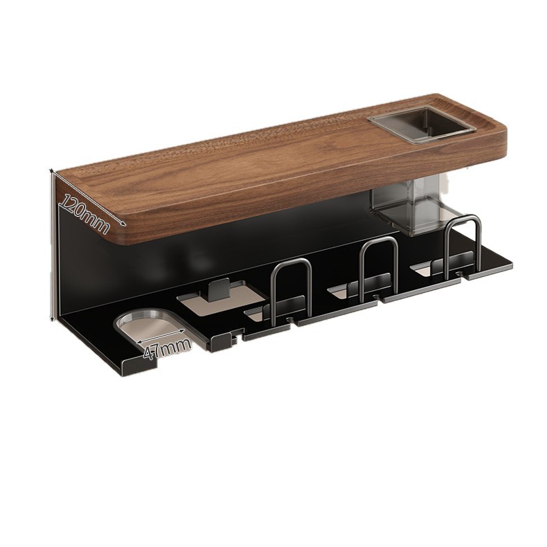 Baño de estilo antiguo estante de sujeción estante de cepillo de dientes sin perforación inodoro lavabo secador de pelo soporte de almacenamiento