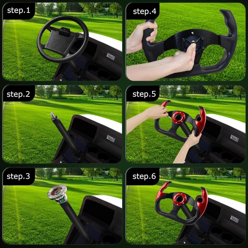 Car Drifting D-Type Steering Wheel Modified Sports Racing PU 13 inch