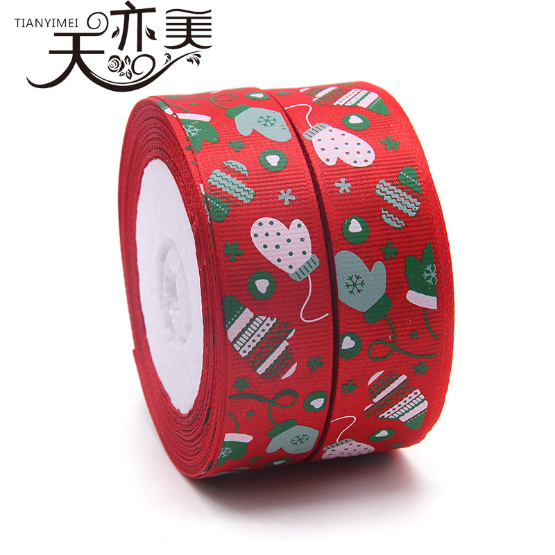 Tianyimei embalaje impresión de logotipo de estampado de oro cinta de tela ecológica tarta de serigrafía flores de regalo de cumpleaños cinta