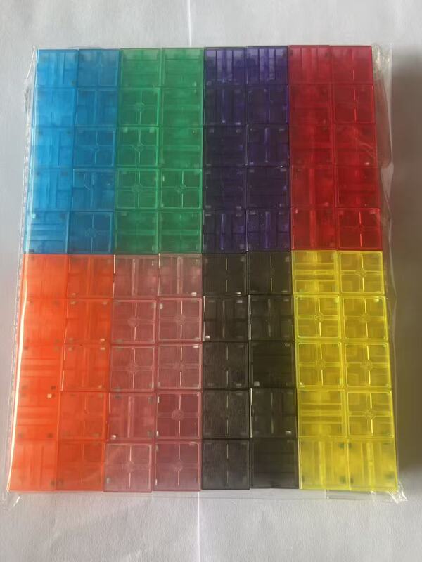 透明 2 センチメートル磁気キューブビルディングブロックデジタルセンスキューブ磁気キューブ幾何学的三次元グラフィックス組み立ておもちゃ|undefined