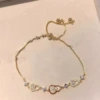 Golden red bracelet