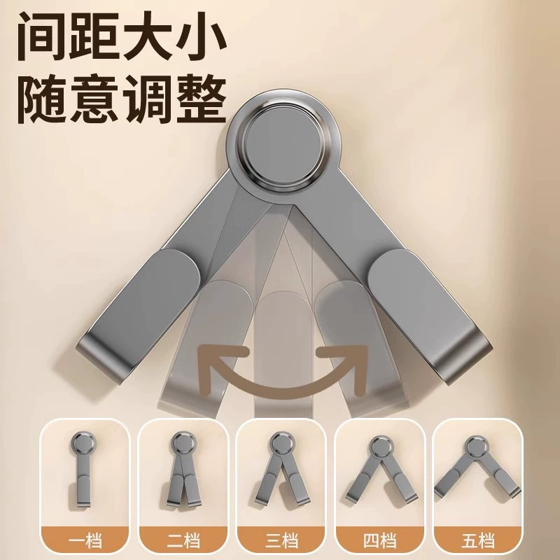 New rotating pot lid rack adjusts the size of the suction cup without punching installation kitchen pot lid cutting board storage rack