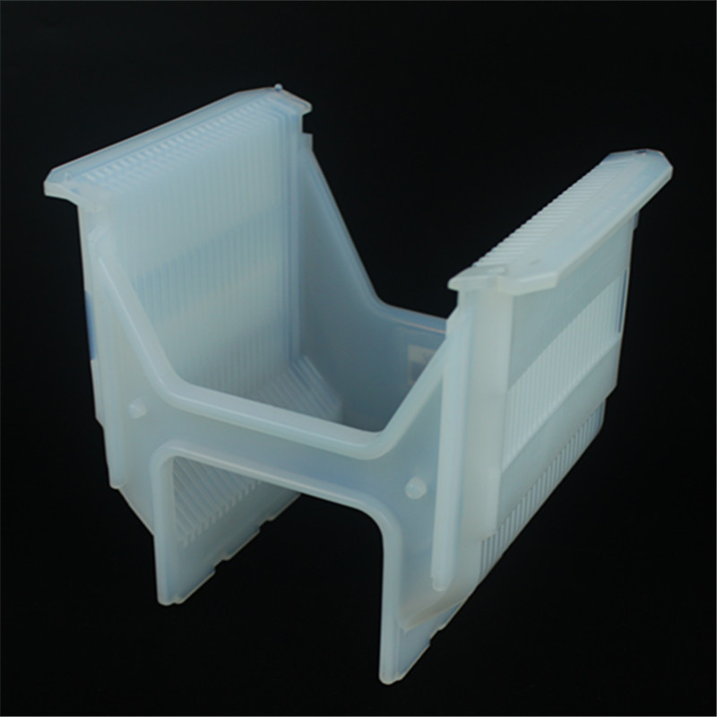 集成电路用硅片清洗架运输盒半导体芯片用PFA花篮双梁提手6寸25片