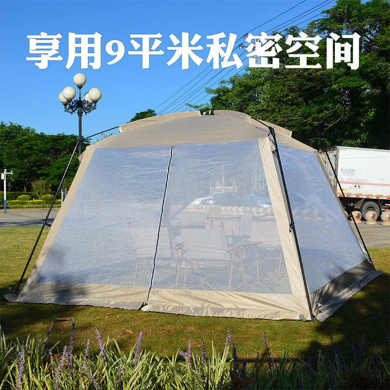 Carpa de jardín para pícnic y barbacoa, a prueba de mosquitos, con protección solar, resistente al viento, para camping, disponible en fábrica para envío directo.