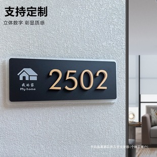 House Number Wholesale House Number Plate Home House Number Hotel Hotel Logo Creative Design Digital Bag