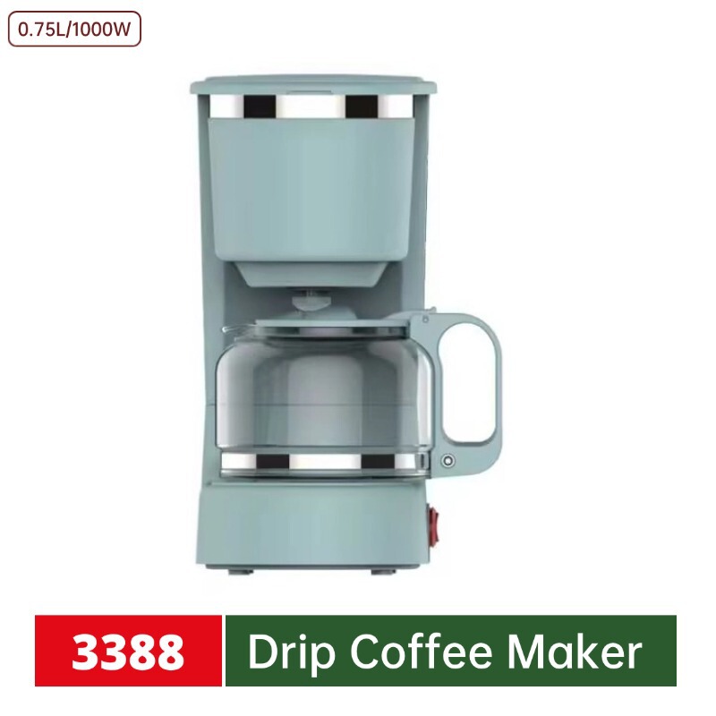 Popular Foreign Trade Custom-Made 750ml Drip Coffee Machine, Small-Sized Coffee Machine for Home and Office Use, Wholesale