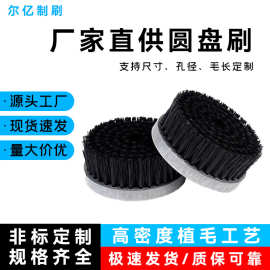 厂家直供工业机械圆盘刷去毛刺PVC盘刷抛光打磨清洗尼龙丝圆盘刷