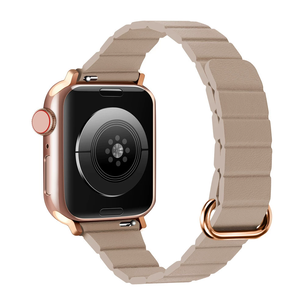 Подходит для iWatch8 Apple Watch S5678 капсула магнитная кожа Кожа Коробочный ремень Apple Watch8