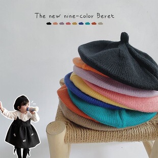 Baby Hat Autumn and Winter Beret Baby Wool Hat Cute Super Cute Men's and Women's Treasure Autumn Baby Knitted Hat