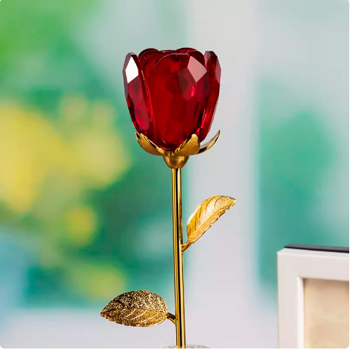 꽃병이 없는 새싹 스타일(빨간색)