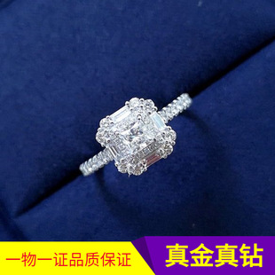18K Gold Diamond Ring Princess Cut Cluster Ring Women's Engagement Ring 30 Carat Diamond Ring Jewelry Factory