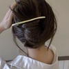 Brand metal hairgrip, hair accessory, advanced hairpin, hairpins, simple and elegant design, high-quality style