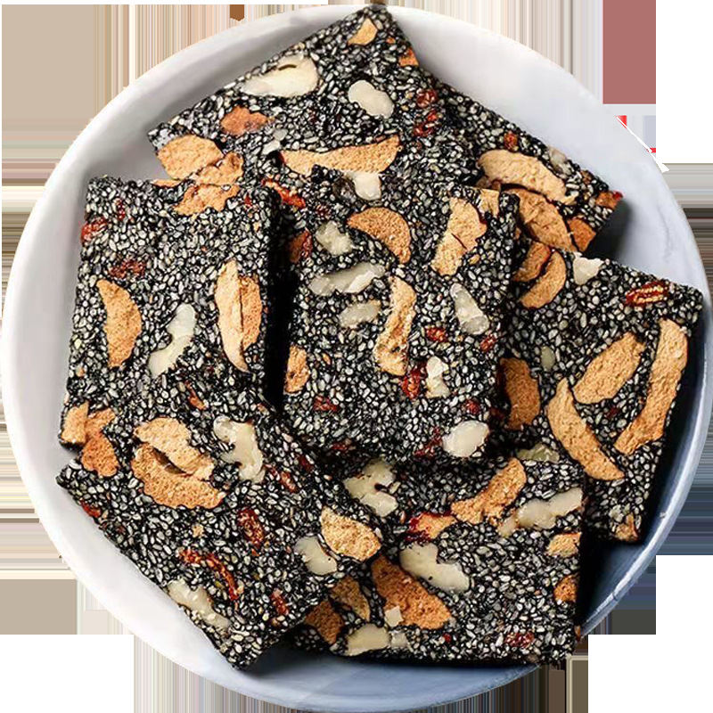 [100g/box] Donkey-hide gelatin cake ready-to-eat donkey-hide gelatin solid yuan cake black sesame walnut donkey-hide gelatin cake snacks little donkey Ben Ben