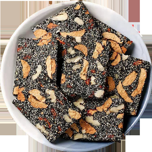 [100g/box] Donkey-hide gelatin cake ready-to-eat donkey-hide gelatin solid yuan cake black sesame walnut donkey-hide gelatin cake snacks little donkey Ben Ben