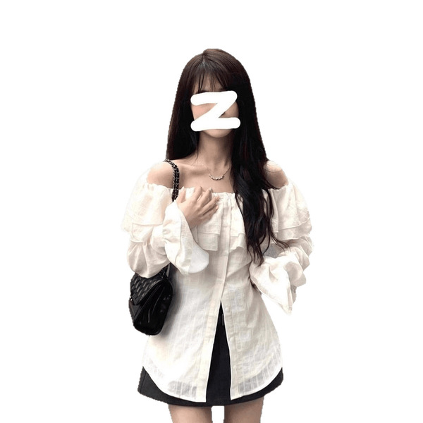 Apricot spring design shirt