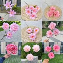 粉色系仿真花 经济款1组 婚庆婚礼堂布景 吊顶路引花材 批发