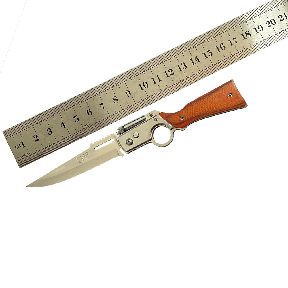 锋盟跨境户外折叠刀AK多功能野营求生刀战术防身小折刀便携折叠式