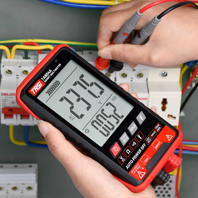 Мультиметр с большим экраном Tenas TA804A цифровой автоматический интеллектуальный многофункциональный ультратонкий электрический мультиметр с защитой от возгорания