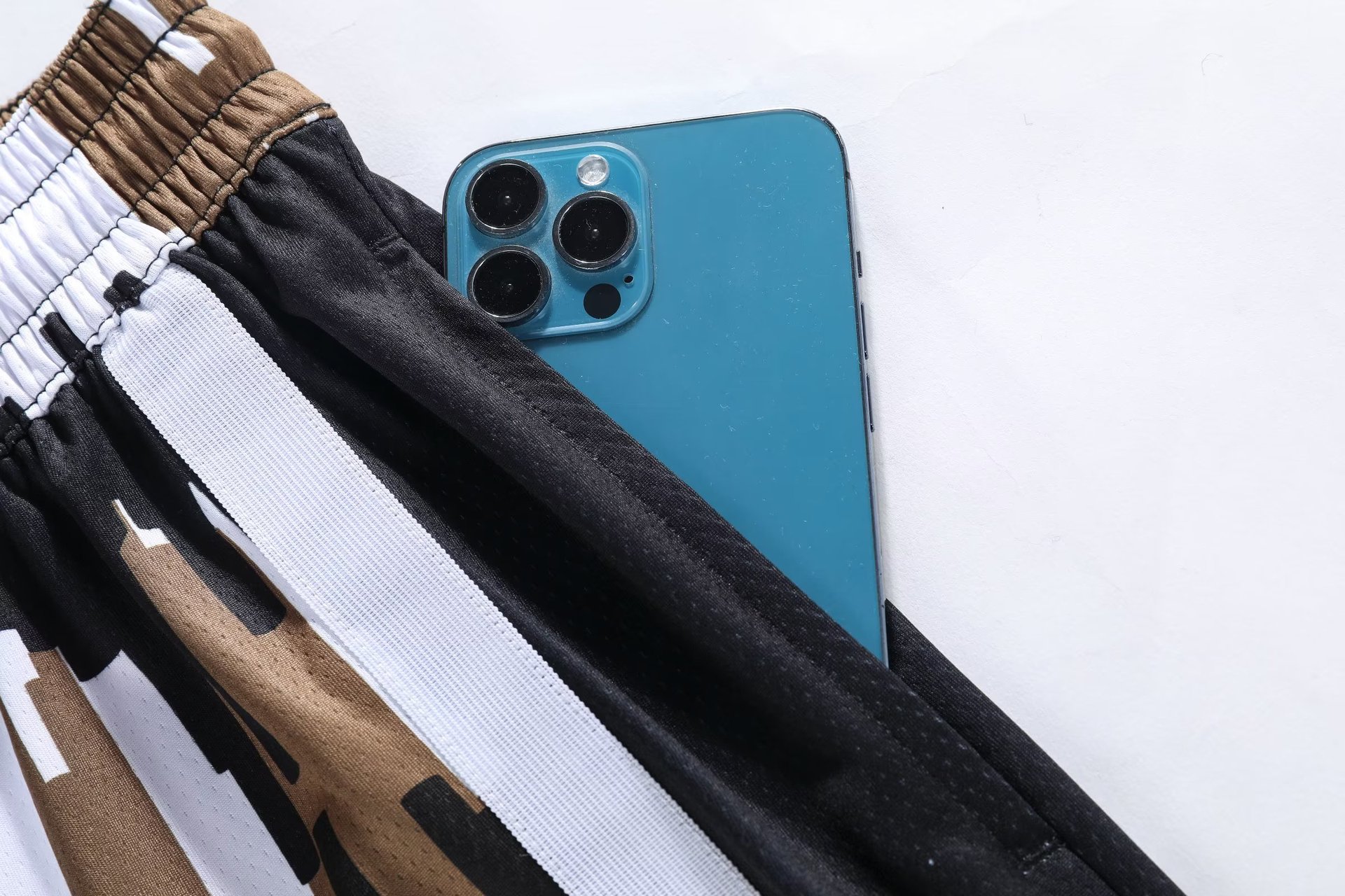 American Basketball Sports Shorts with Double Layer Mesh City Tone Daily Casual Summer Breathable Versatile Capris_voghion.com