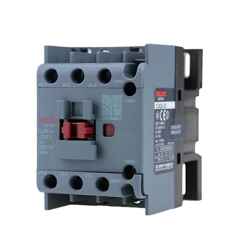 得力西CJX2s-2511交流接触器220V三相380V 36V 24V单相银合金触点