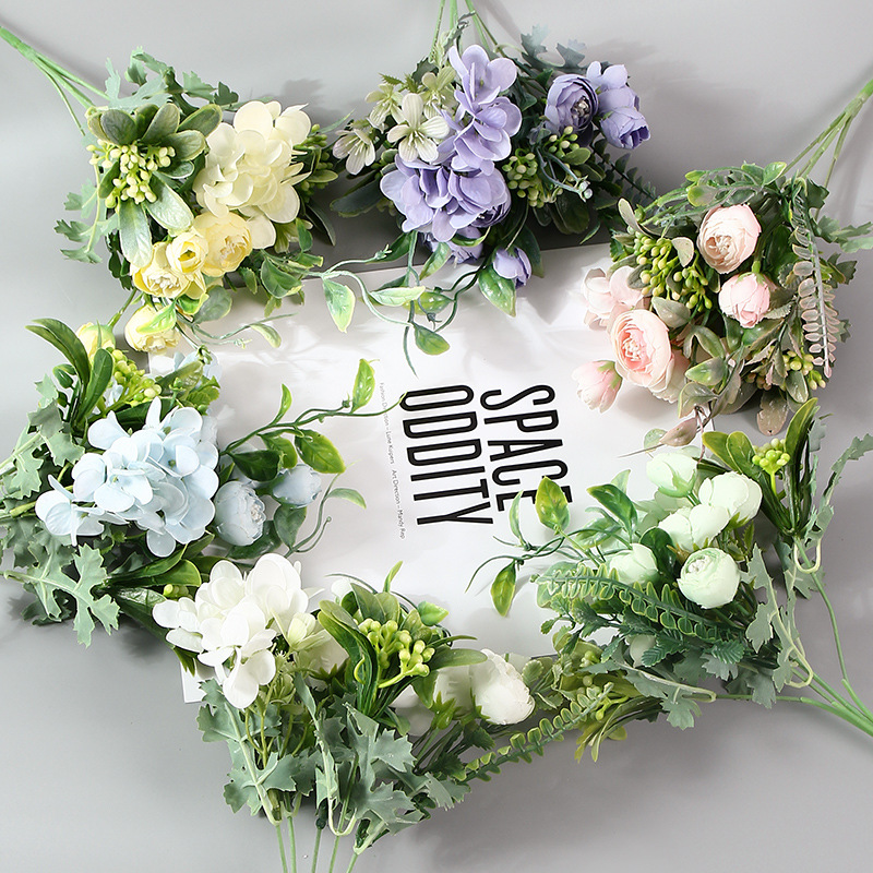 Simulated Roses Bride Wedding Bouquet Roses Simulated Flowers Wholesale Wedding Photography Home Decoration