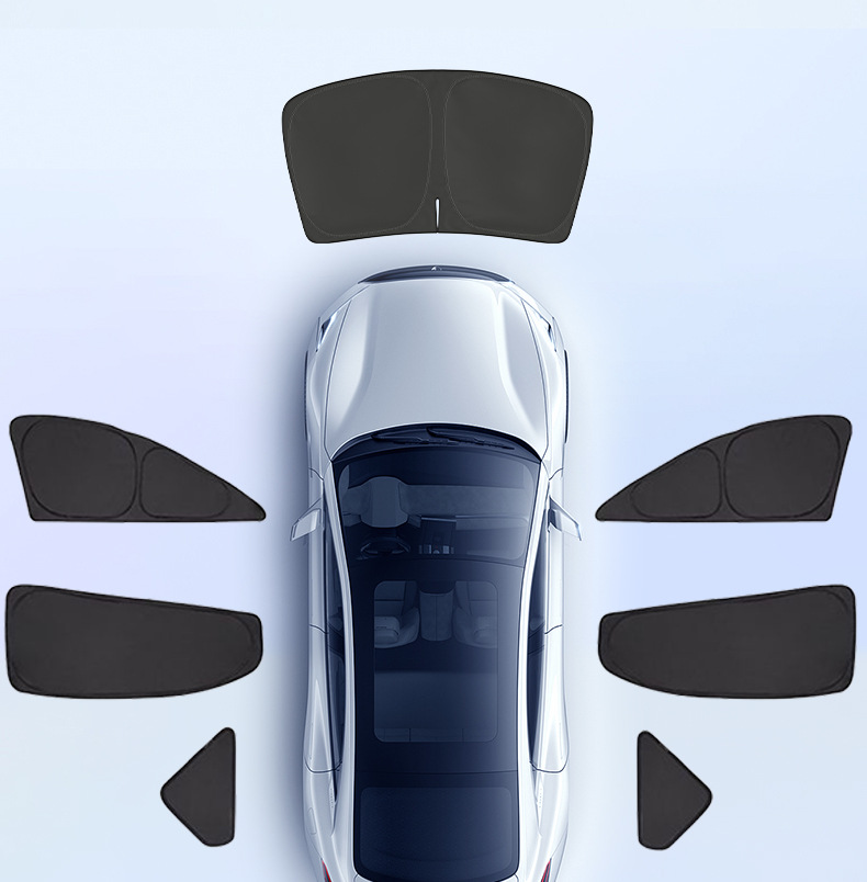 For Tesla model3Y Rejuvenation New Edition Privacy Secret Sunshade Window Full Shading Sun Visor Sun Protection Peeping