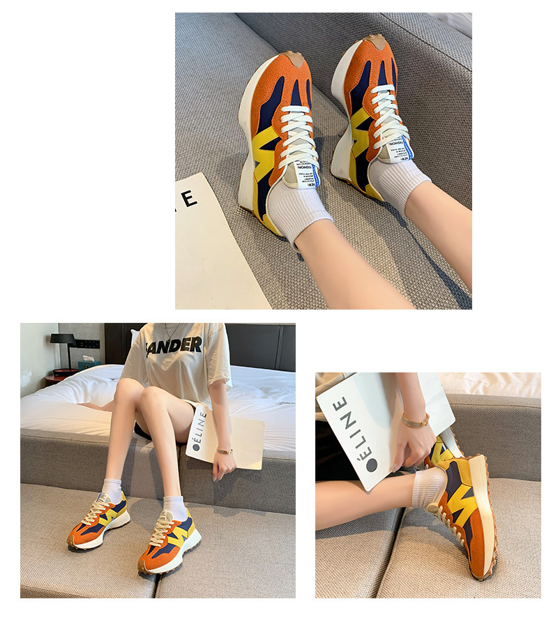 Zapatos de mujer estilo Forrest Gump, primavera/verano 2023, inspirados en las nuevas celebridades de internet. Suela gruesa, estilo casual deportivo._voghion.com