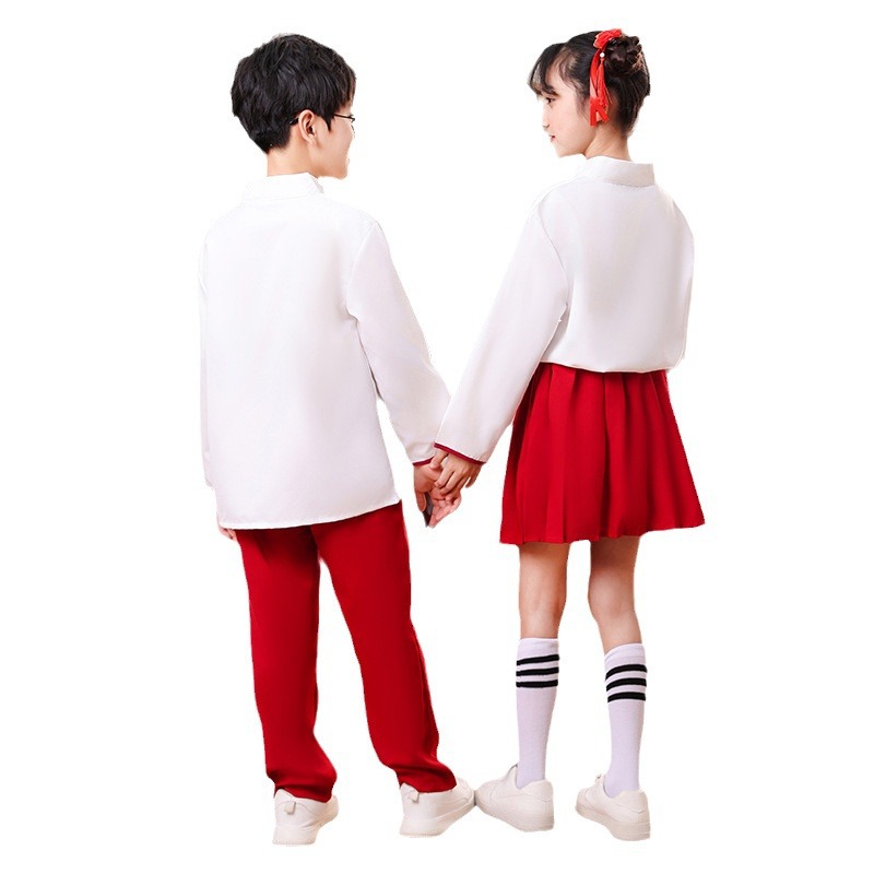 Children's sports suit for early age for students, Chinese style 5