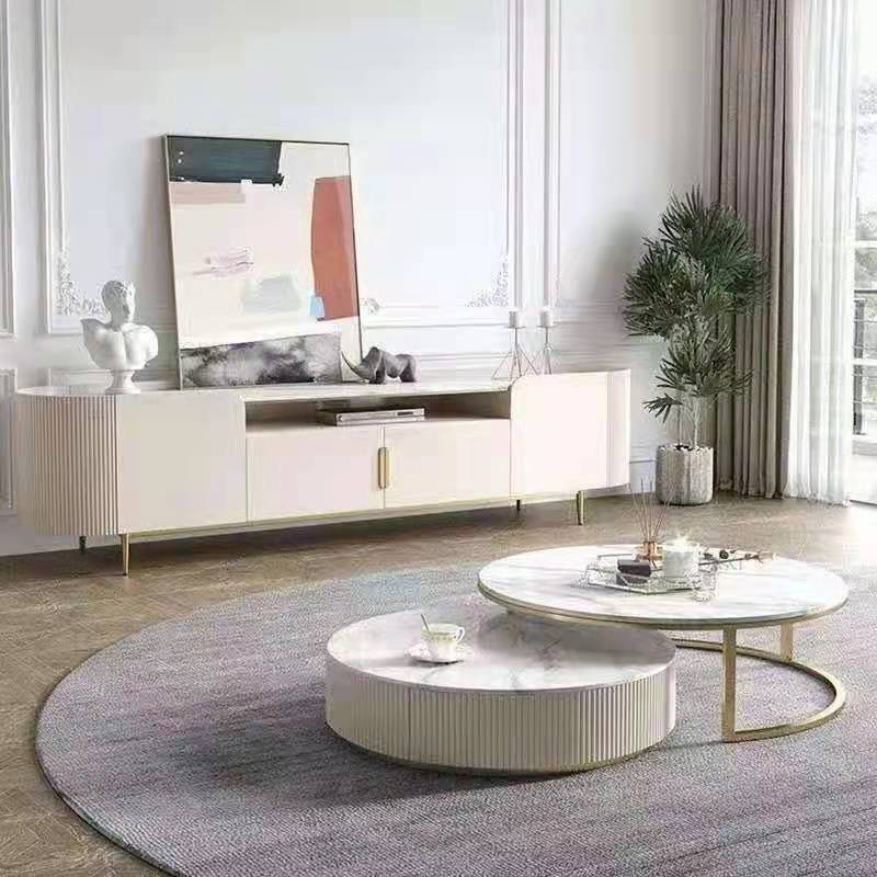 私人定制家具高档意式轻奢样板房家具茶几电视柜