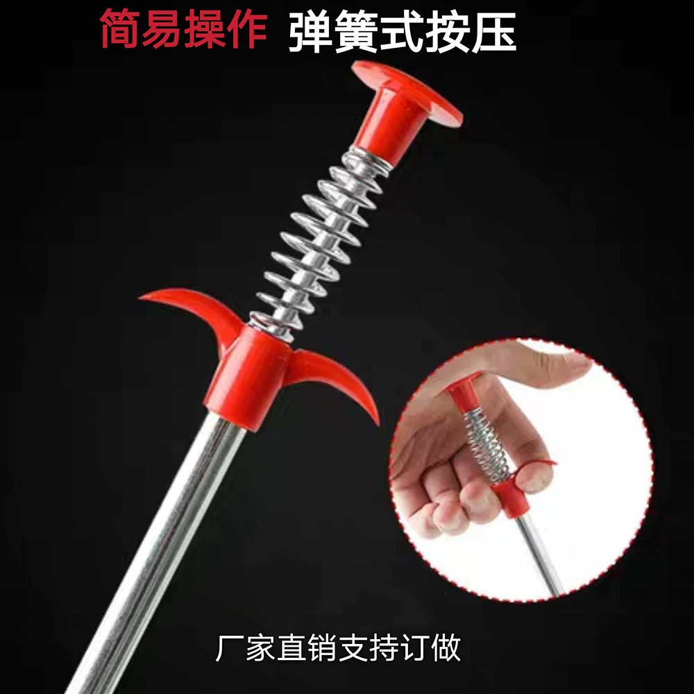 Дноуглубитель канализационных труб с четырьмя когтями захватчик пружинный прижимной бытовой туалет унитаз