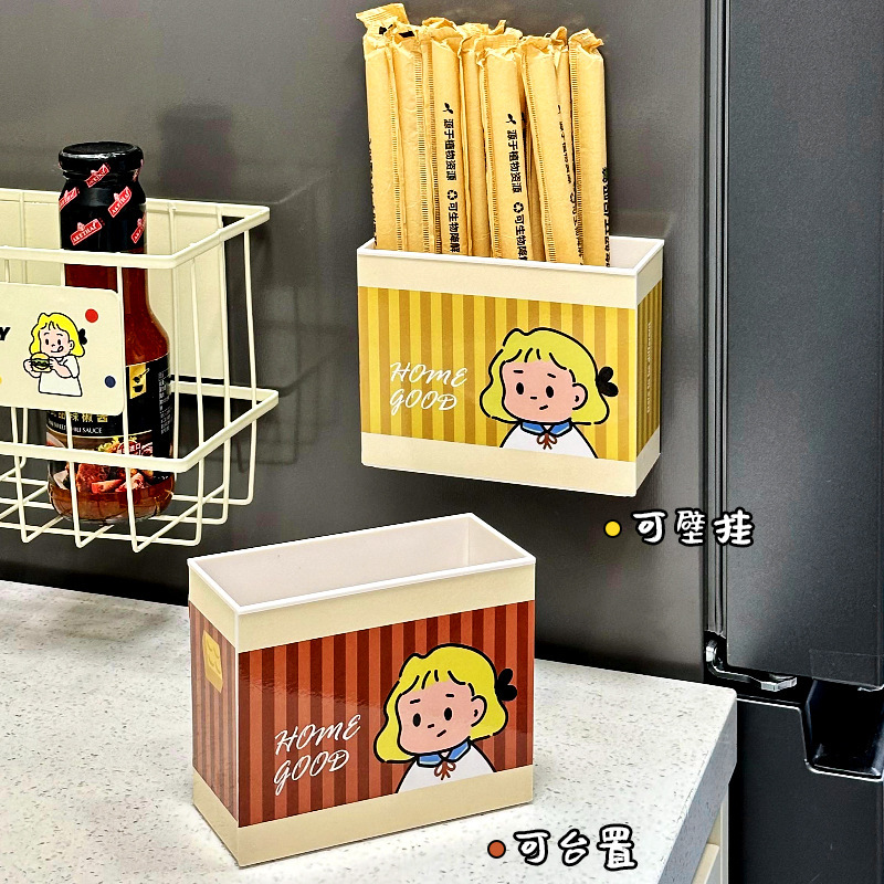 Dongha かわいい冷蔵庫ドア外装磁気吸収ボックスラップラックフックスペース利用アーティファクト|undefined