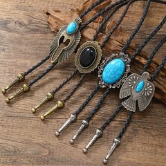 国境を越えた新製品飛翔鷹松石bolo tieネクタイ男性アメリカ西部カウボーイポロネクタイのネックレス