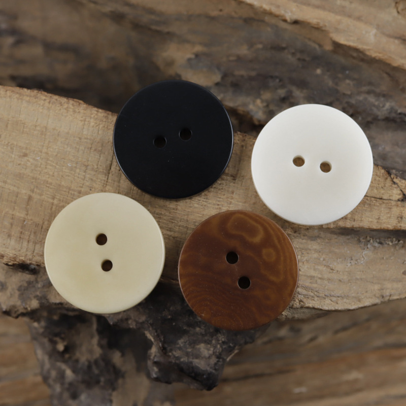 Double flat two-eye fruit khaki simple button casual style suit pants coat coat suit shirt button