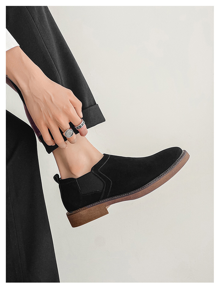 New men's shoes breathable casual leather shoes men set foot a slip-on low-top men's shoes_voghion.com