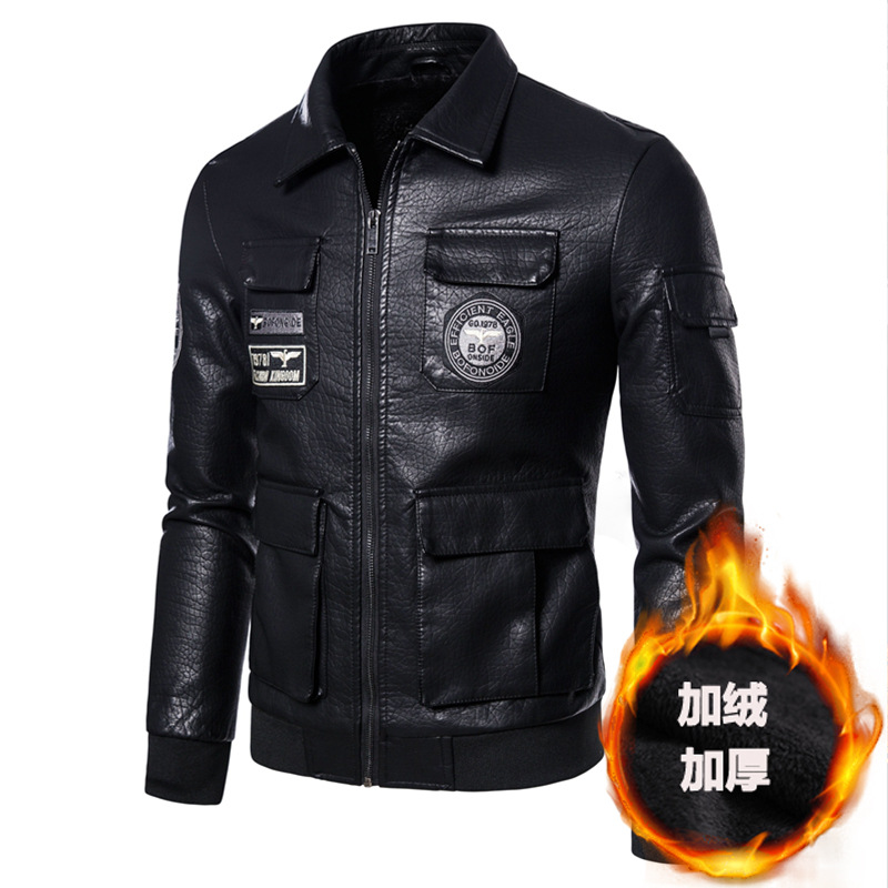 Chaqueta de cuero para hombres de primavera, chaqueta de cuero casual para hombres, chaqueta de cuero para jóvenes, chaqueta de moda para hombres.