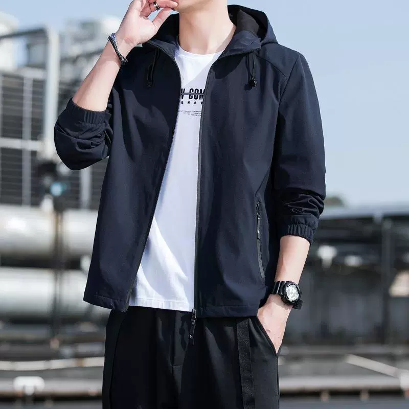 Осенние куртки мужские куртки с капюшоном повседневные мужские топы рабочая одежда групповая одежда ветровка логотипа трансграничная оптовая торговля