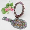 Scenic souvenir zinc alloy peony butterfly handle mirror retro butterfly love flower table mirror vanity mirror wedding gift