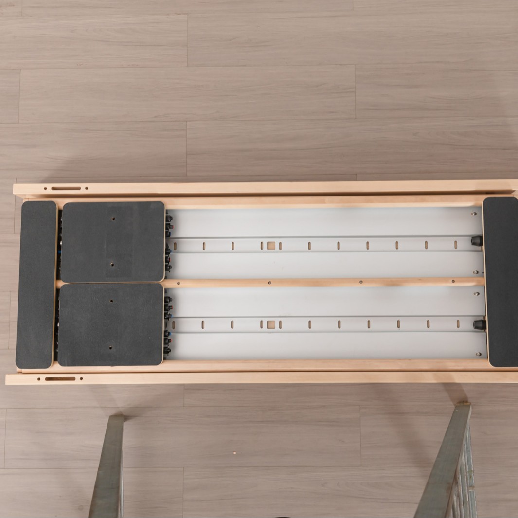 Fabricante Suministra Cama de Pilates de Doble Vía, Cama de Riel Deslizante, Cama con Escalera, Cama de Yoga Deslizante para Estiramiento