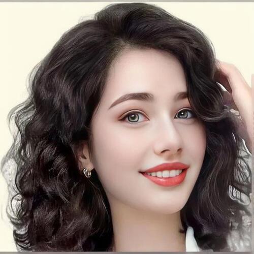 African cross-border trade wig for women, small curly, Western and European style, synthetic fiber wigs, fluffy and natural, short curly wig, factory wholesale
