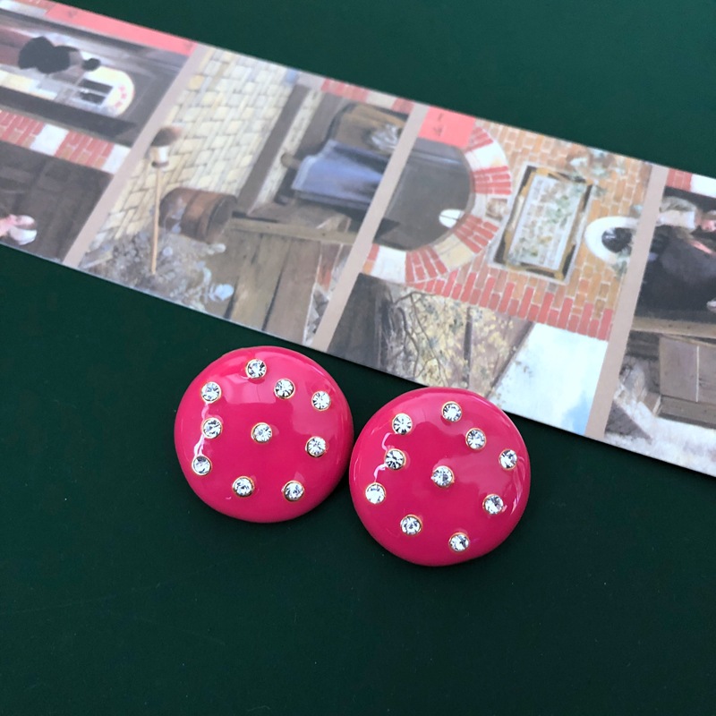 9g Weight Other Inlay Material Earrings, Ear Studs Classification Flower Pattern Women'S Gender Simple Style Style Purple, Silver Color Retro Palace Purple Rose Pearl Fashion Earrings 2
