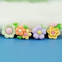 Новый Средний трехмерный пятилепестковый цветок DIY чехол для телефона ящик для хранения Материал Шпилька ювелирные изделия Смола аксессуары оптом