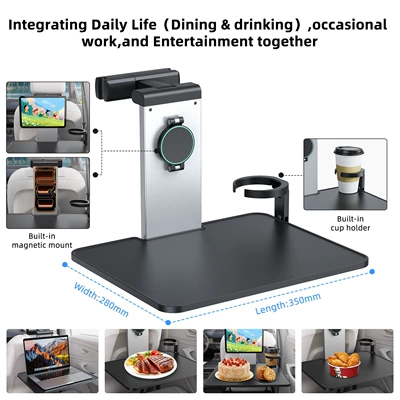Cup Holder, Foldable Storage, Car table board