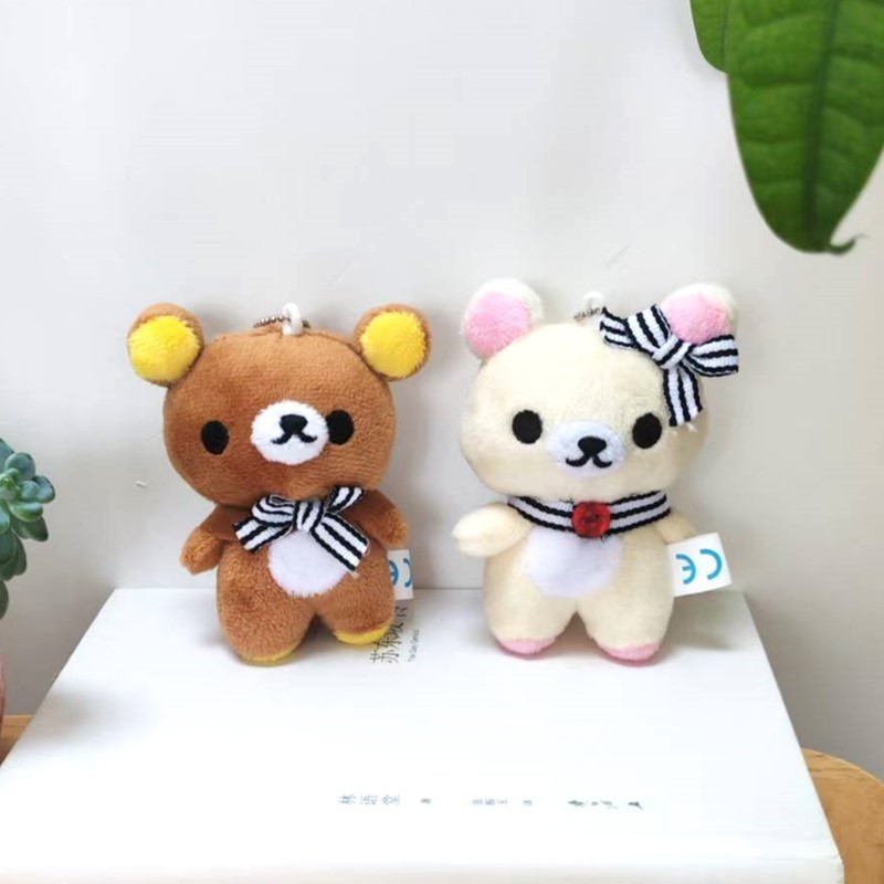 インスタ映えするぬいぐるみペンダント、可愛い日本風リラックマのぬいぐるみ、ペンダント、キーホルダー、バッグ飾り、カップルギフト|undefined