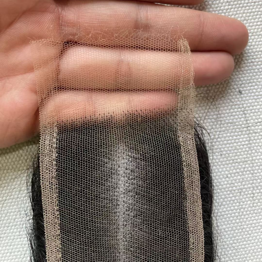 2x6 HD Closure Cabello Humano Cabello Humano Real Red Suiza HD Bloqueo de cabello de encaje 2x6