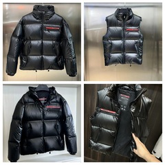 ヨーロッパの冬のトレンドブランド防寒ふわふわパンPujiaダウンジャケットジッパースタイルメンズとレディースファッションカジュアルジャケット在庫あり