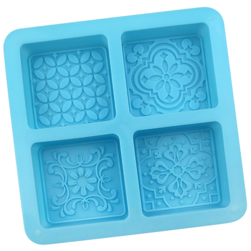 蓝调 Square silicone acrylic mold, compact handmade soap