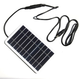 2W5V solar panel monocrystalline silicon solar panel DC5521 output charge 3.7 V-5V battery